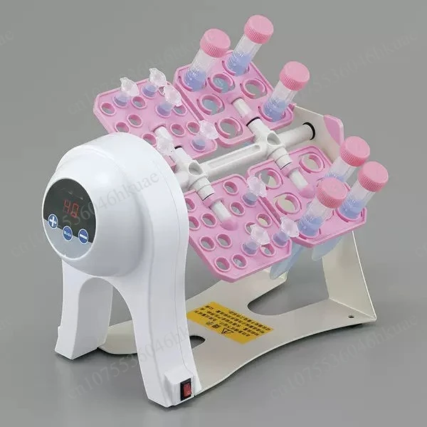 Small Lab Rotator Mixer with Forward Reverse Function Laboratory Oscillation Shaker for Experiment Centrifuge Tube Mixing