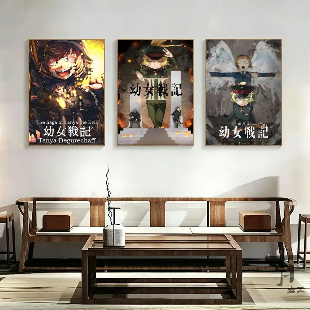 Saga of Tanya the Evil Poster Poster HD Printing frameless Fresh natural Style Wall Art Home Decor For Living Room Bedroom Gift