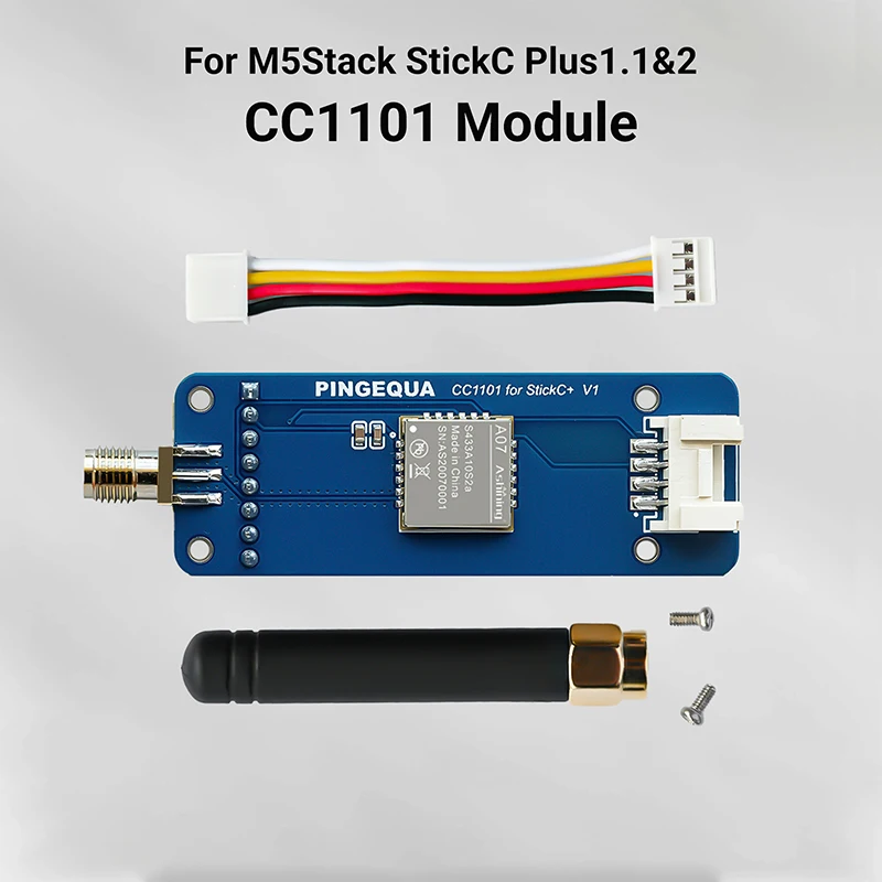 

For M5Stack StickC Plus RF CC1101 Module, Supports 433MHz Sub-GHz, Compatible with M5Stack StickCPlus 1.1&2 Running Bruce Firmwa
