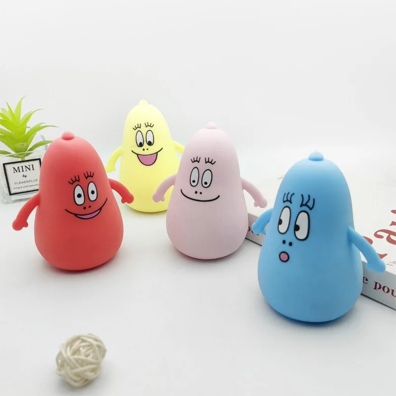 Cartoon Barbapapa Stress Relief Expression To Vent Pinch Toys Toys Barbapapa Home Decoration Girls and Children Birthday Gifts