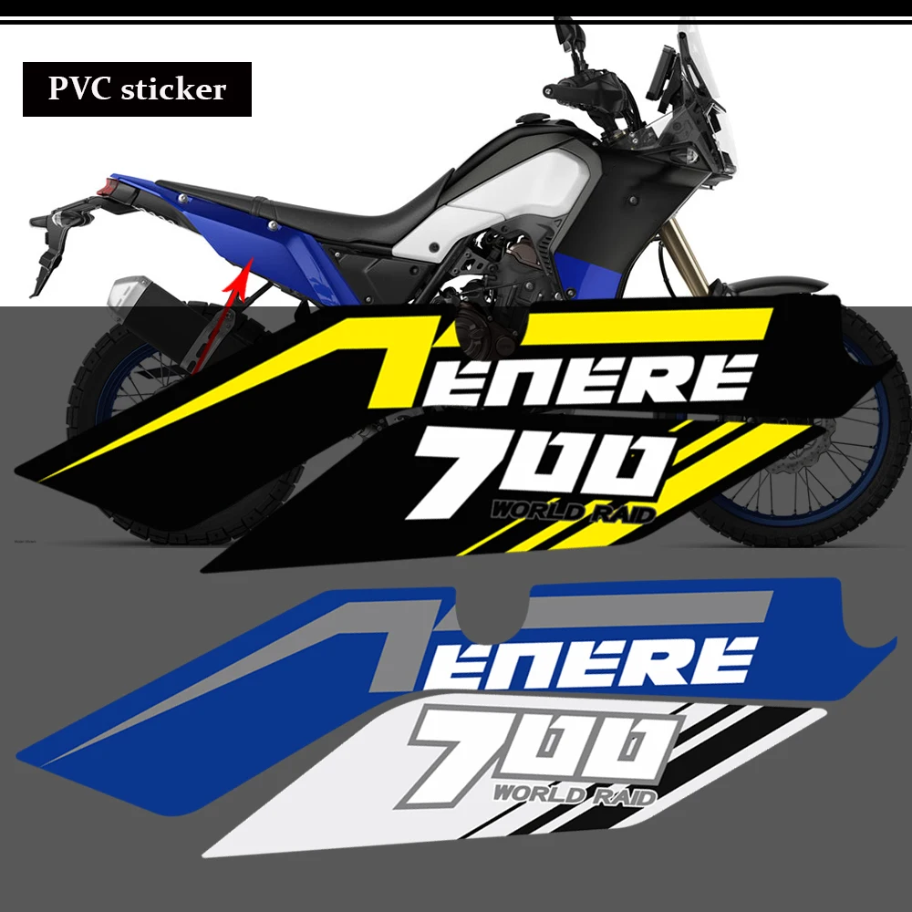 

Tenere T700 XTZ 700 T7 Tank Pad Side Stickers Decal FOR YAMAHA Protection Set Kit Handshield Wind Deflector 2019 2020 2021