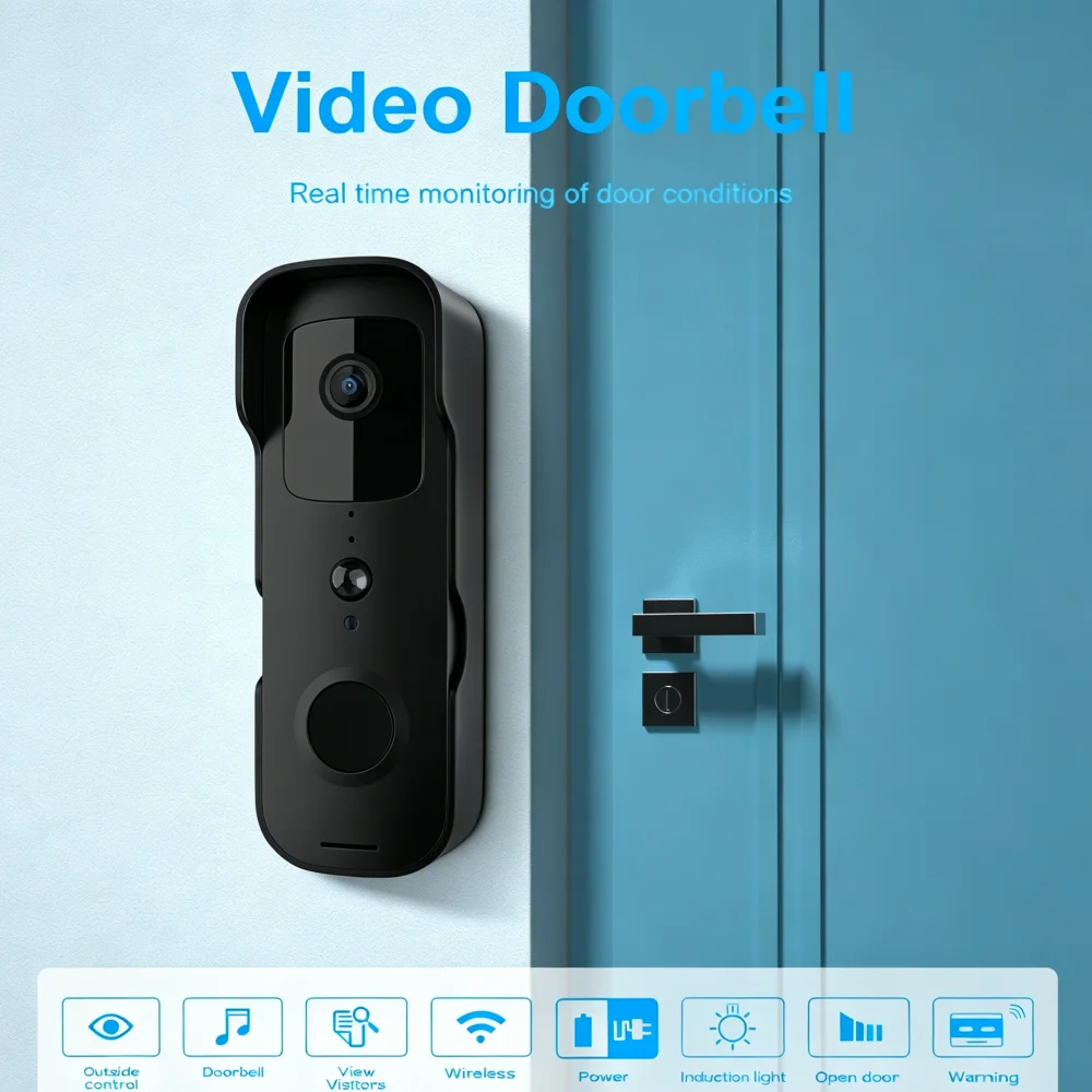 tuya-smart-wifi-video-doorbell-camera-wireless-two‑way-audio-intercom-system-pir-motion-alarm-remote-control-waterproof-doorbell