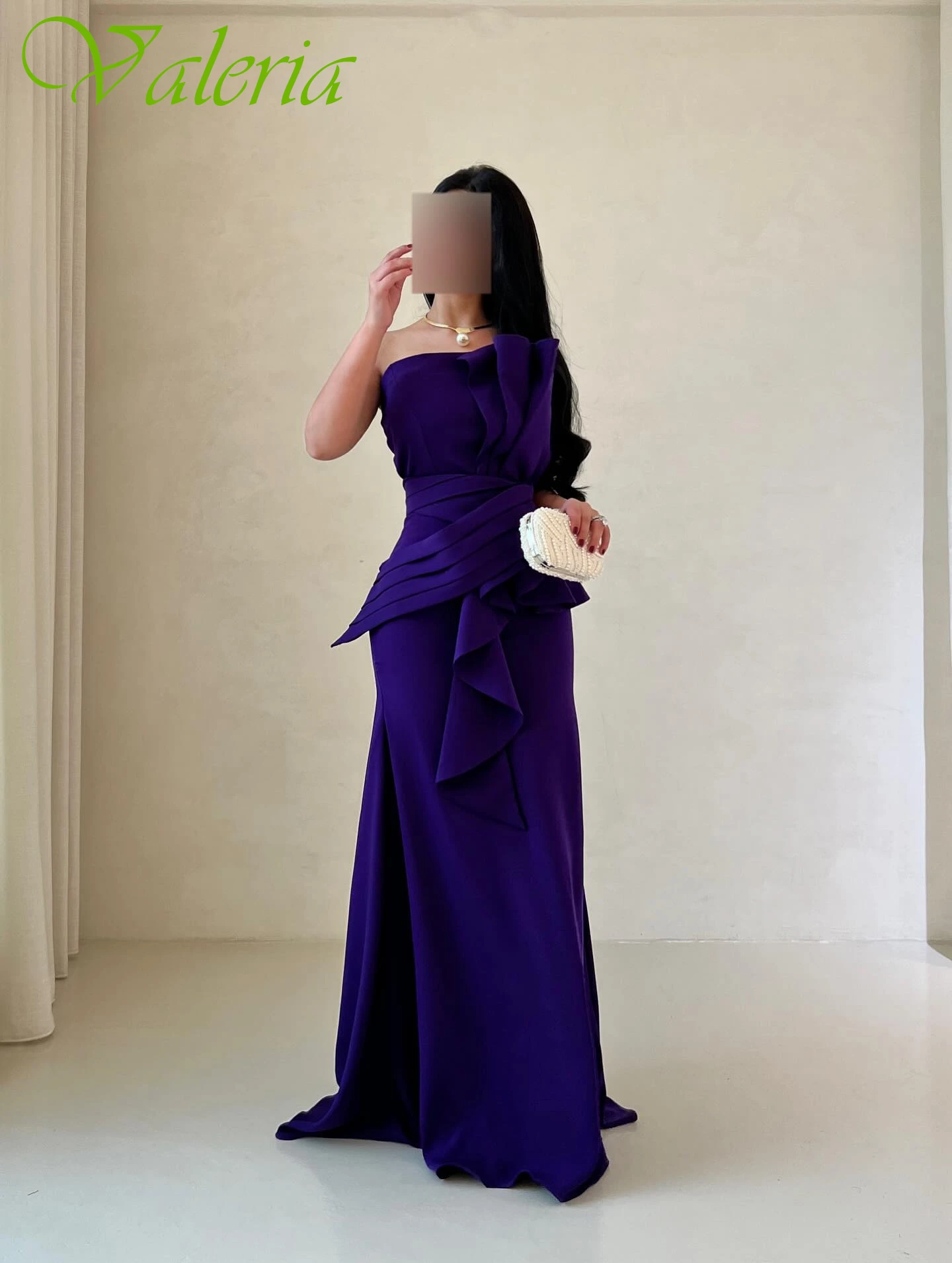 

Customized Straight Strapless Sleeveless Elegant Formal Evening Dress Delicate Bespoke Occasion Gowns Fashion Modern Party Dress