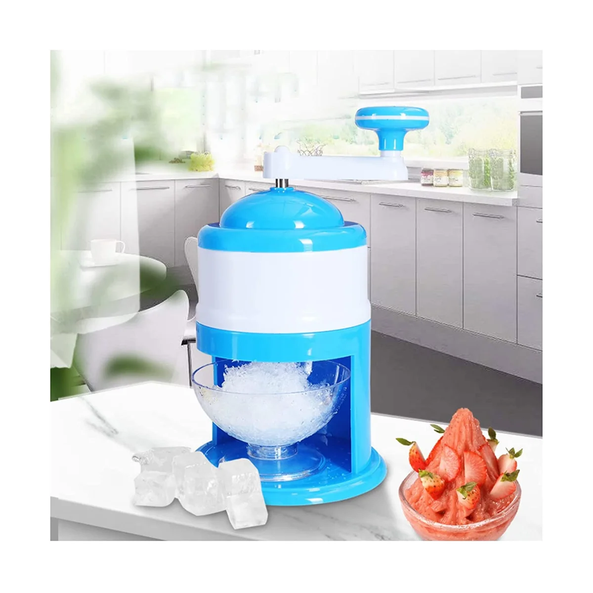 Hand-Shaved Ice Machine, Manual Fruit Smoothie Machine, Mini Household Small Ice Crusher Ice Machine