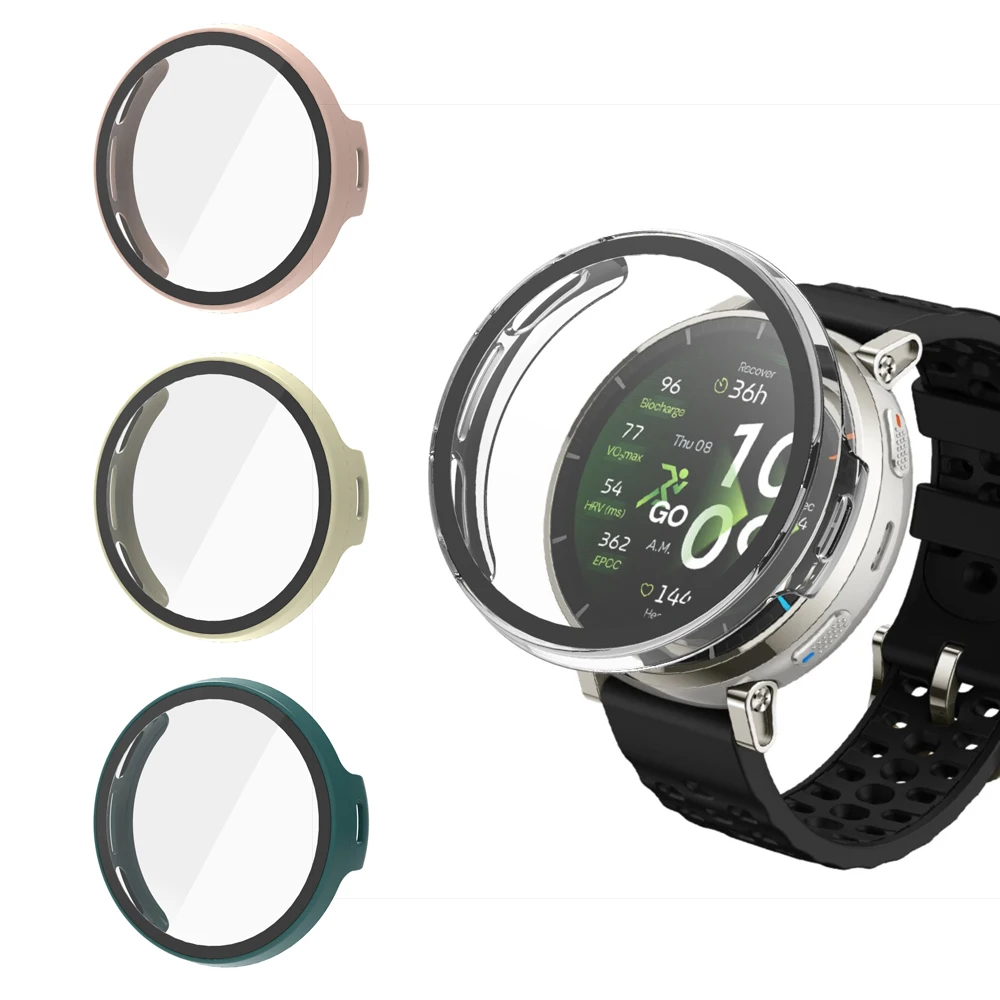 

Защитная пленка для экрана с жестким корпусом и стеклянной пленкой для Amazfit Active 3, премиальный защитный чехол-бампер, аксессуары для умных часов