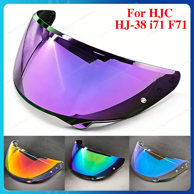 Motorcycle Helmet Visor Lens for HJC HJ-38 I71 F71 Replace Anti-UV Anti-Scratch Dustproof Wind Shield Motorcycle Accessories