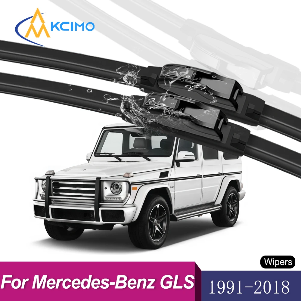 

Front Wiper Blade Pair For Mercedes-Benz G-Class W463 1991-2018 Premium Rubber Windshield Wipers Set All-Season Protection