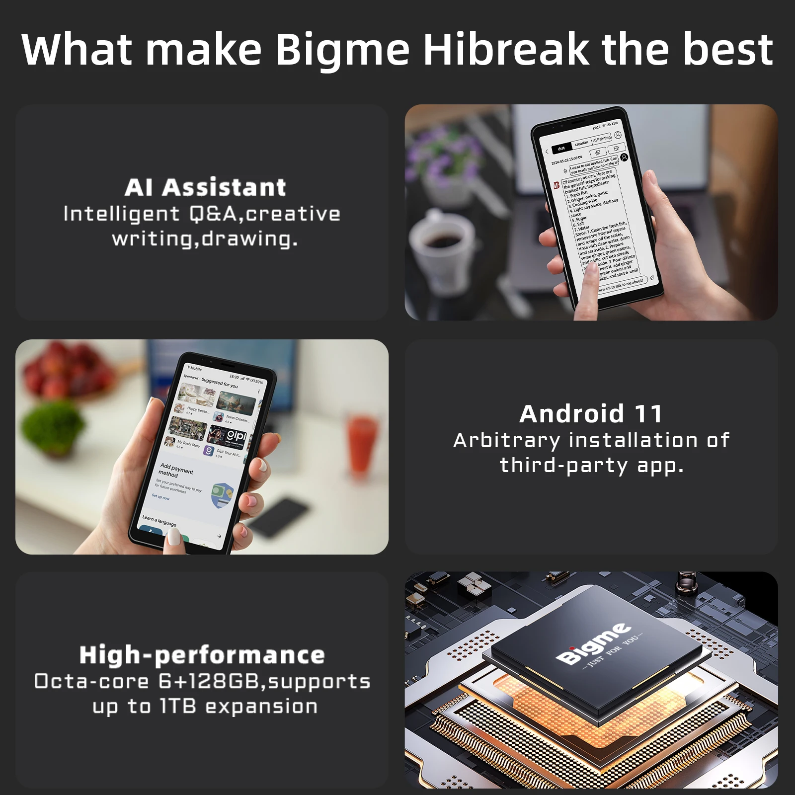 BIGME Hibreak Pembaca Ebook 5. - E-Ink Tablet Reader ulasan dan harga
