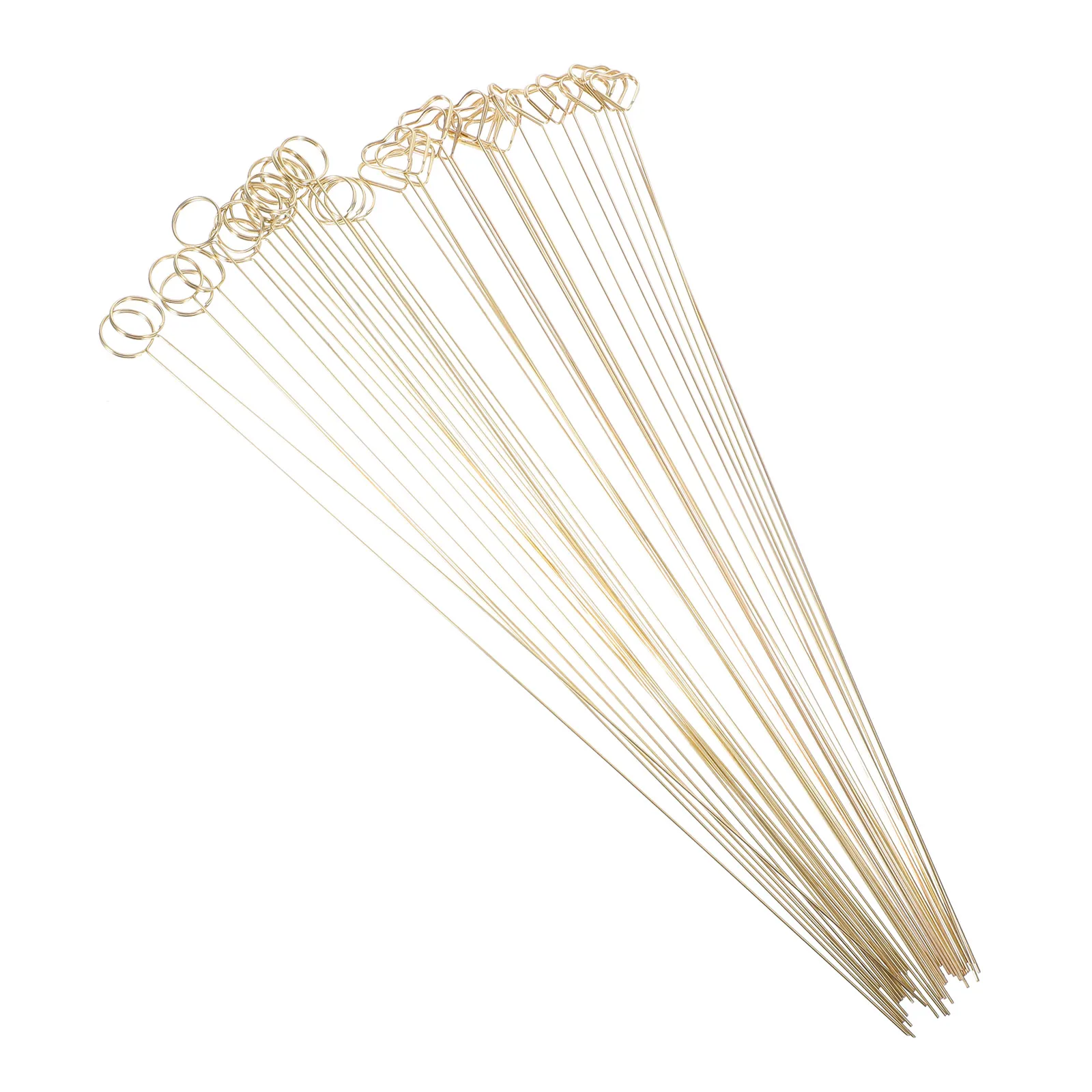 

40pcs Golden Metal Flower Card Holder Clips Round Heart Shape Reusable for Wedding Party Decorations Christmas Cards Display