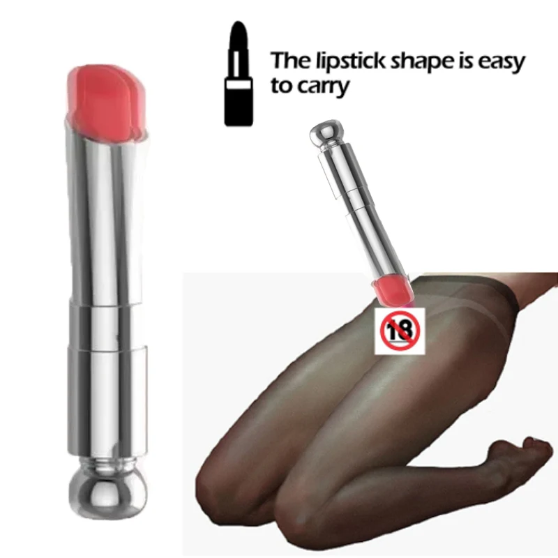 Mute Vibrator Clitoris Stimulator Compact Mini Lipstick Vibrator Waterproof G-Spot Stimulating Sex Toys for Woman Masturbator