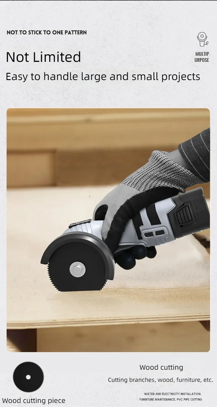 16.8V Cordless Electric Angle Grinder 9000r/min Lithium Battery Mini Polishing Grinding Machine Diamond Cutting Power Grinder