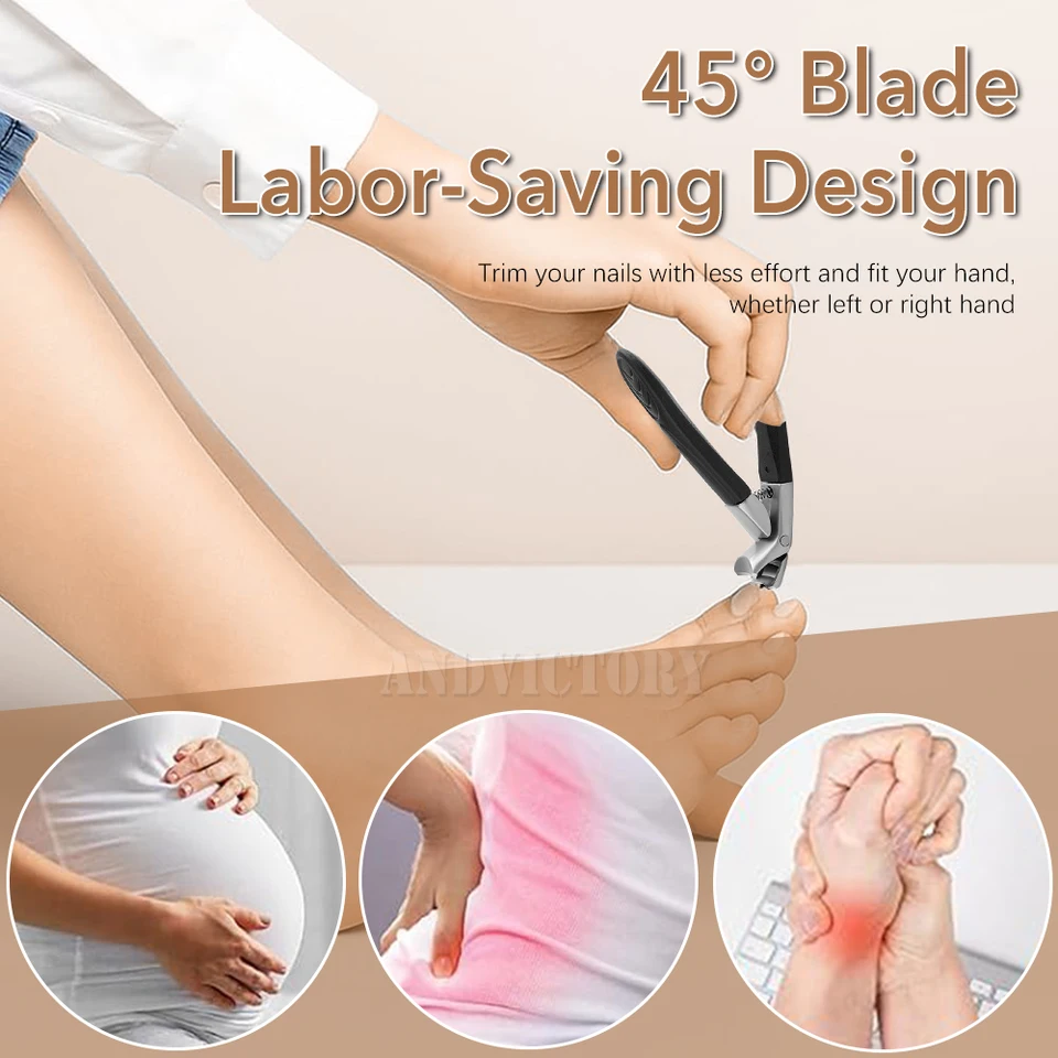Set de 2/4 Piezas Cortaúñas para Uñas Encarnadas y Gruesas, Profesional para Pedicura y Manicura 2