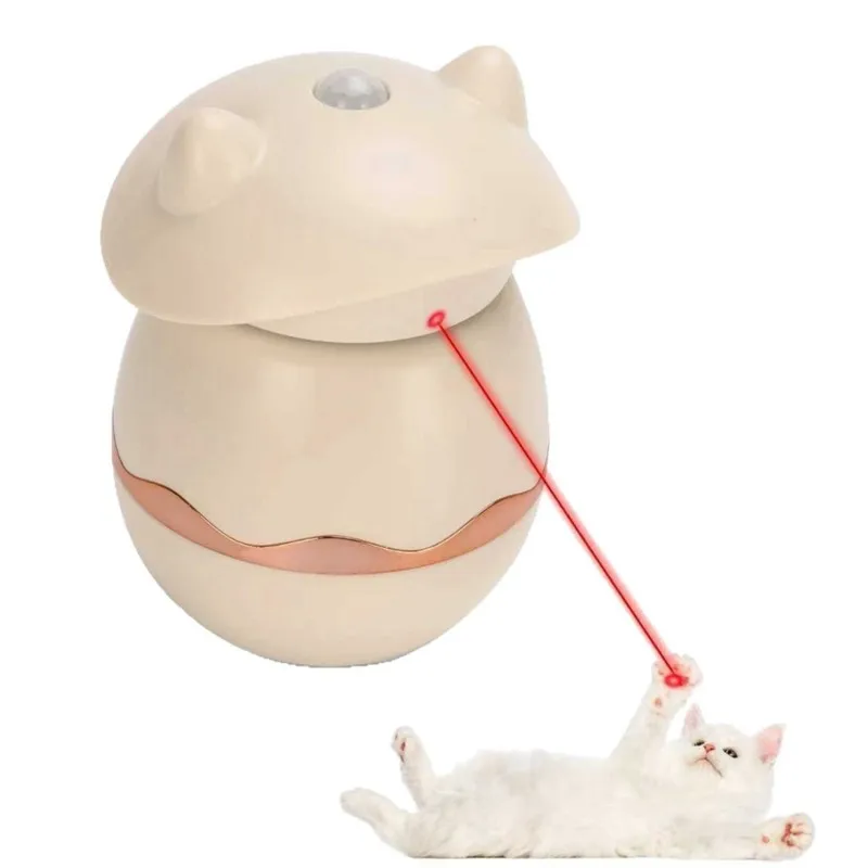 WOWFU-Automatic Rotating Dinosaur Egg Cat - ABS Material, Non-Tipping