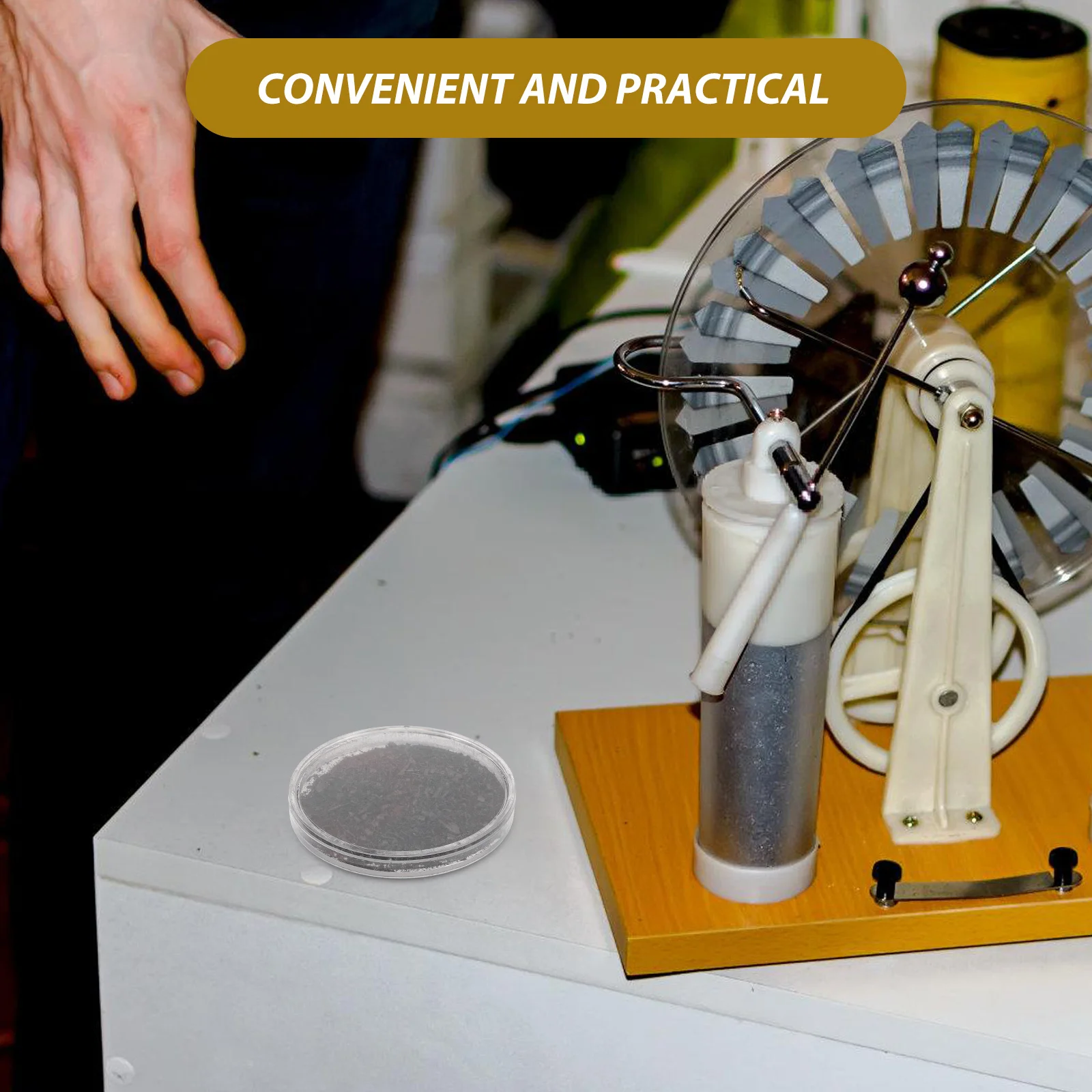 1개 자석장 시연 상자 철가루 포함 STEM 실험용 명확한 시각화 전자기학 인터랙티브