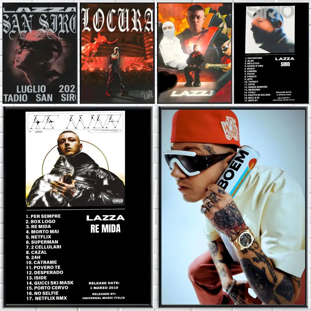 singer hiphop L-Lazza Poster Distinct Home Decor Concepts Chic Indoor Art Pieces