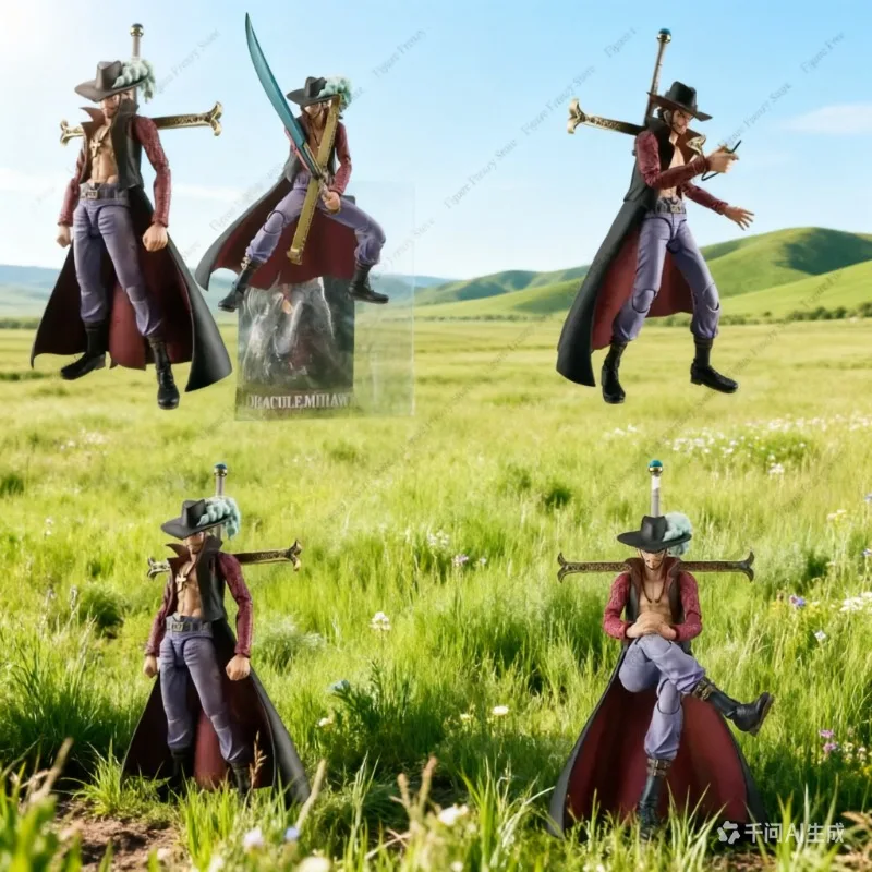 Special Offer 100% Authentic MegaHouse Variable Heroes VAH Dracule Mihawk One Piece Anime Action Figure Mol Collection In