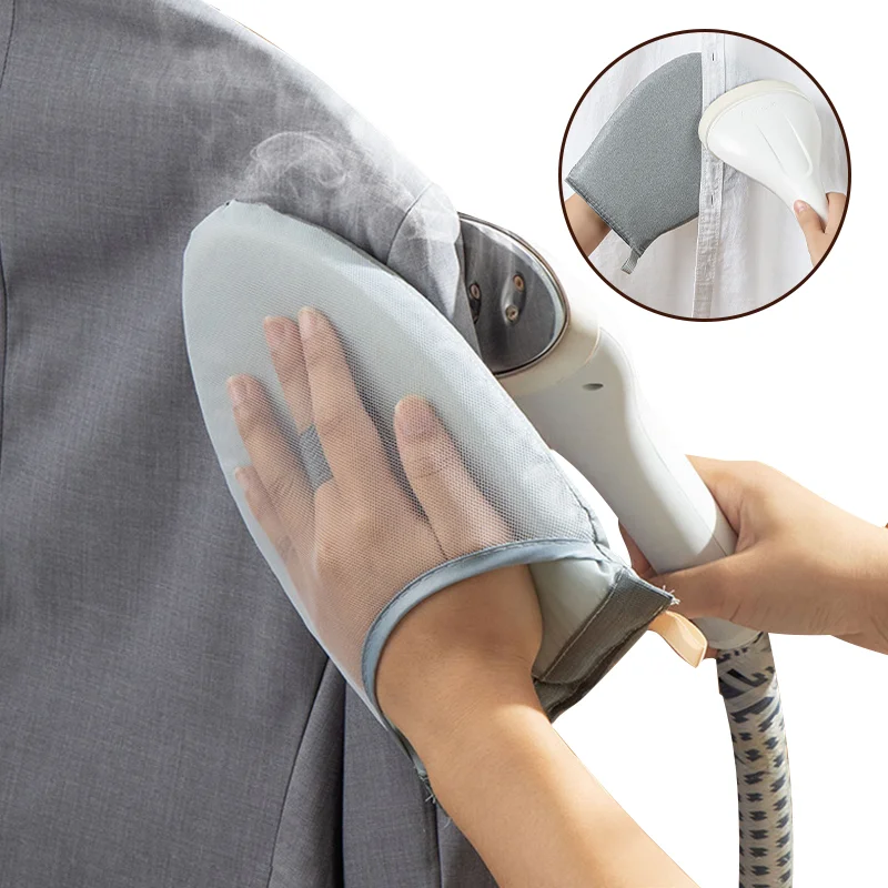 Handheld Ironing Board Mini Anti-scald Gloves Iron Pad Cover Heat-resistant Steamer Ironing Gloves for Clothing Protective Pad