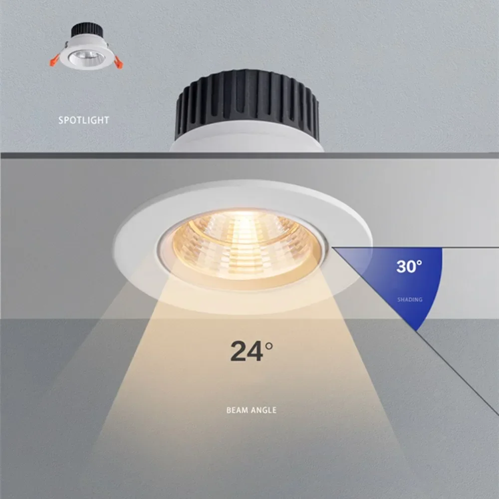 

Светодиодные потолочные светильники Встраиваемая лампа 5 Вт 9 Вт 12 Вт Потолочный светильник Современные встраиваемые светодиодные точечные светильники Гостиная 110/220 В Точечный светодиодный светильник