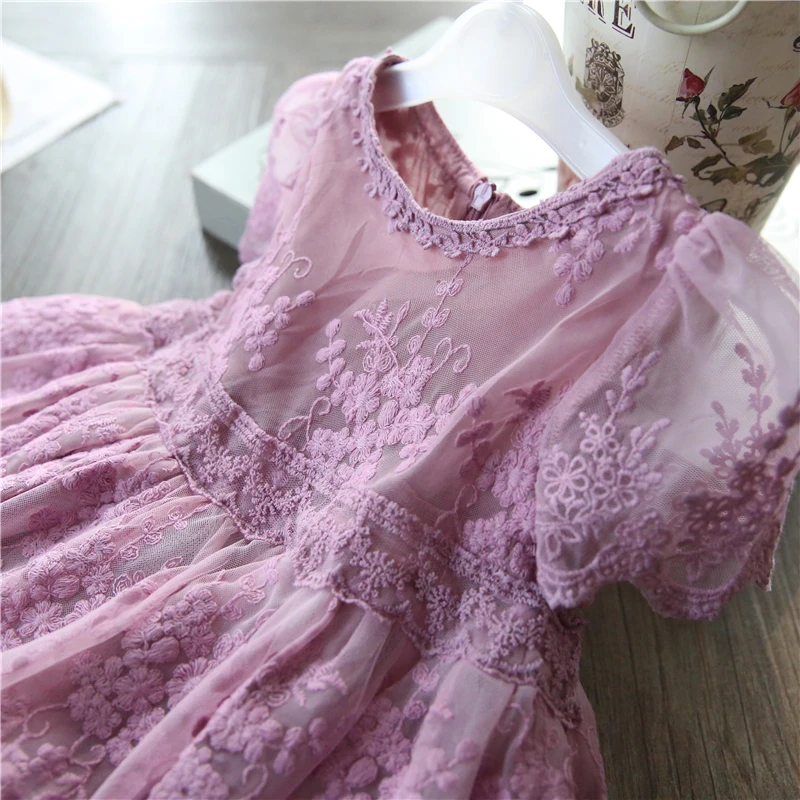 Lace Girls Dress Casual Costume For Girls Clothes 3 4 5 6 7 8 Years Little Princess Dress For Girls Party Frock Children Dresses