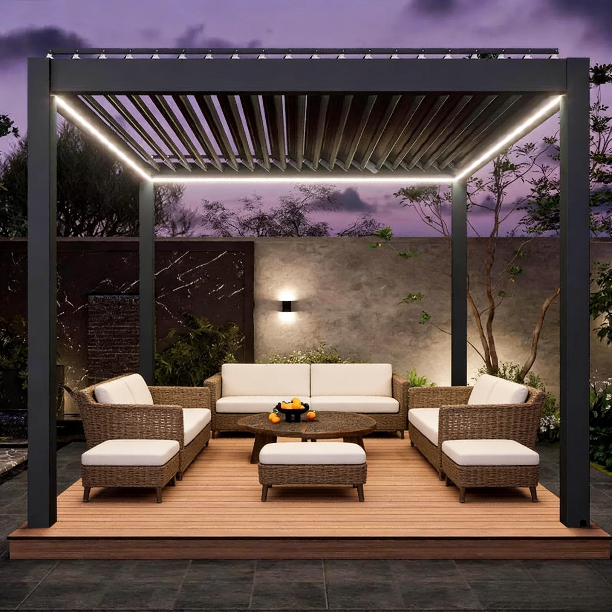 Pérgola de Alumínio para Prote - Outdoor Furniture Metal avaliação e preço