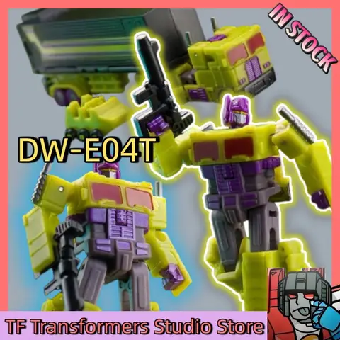 【IN STOCK】 Transformed Toys New Arrivals Dr.Wu DW‑E04T Toxitron with Trailer Mini‑Scale Transforming Toy Re‑release Collectible