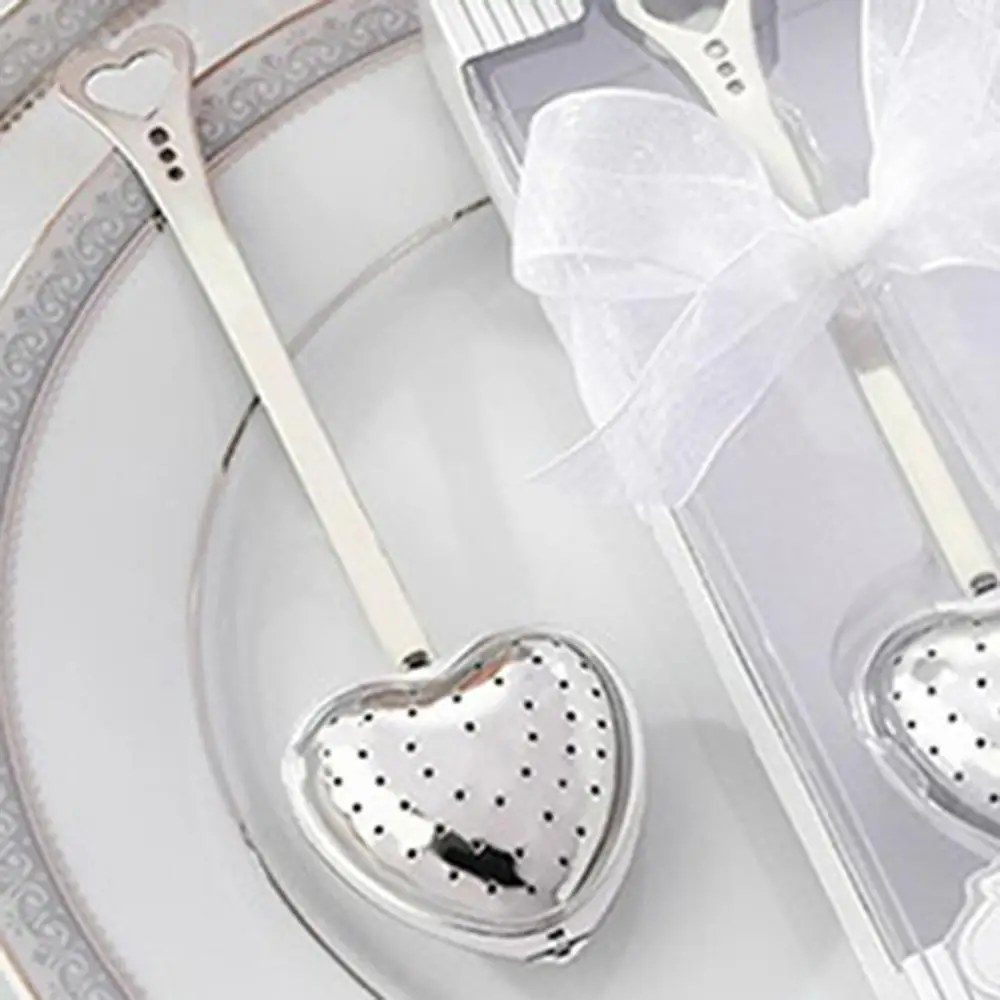 Tea Infuser Wedding Favors Gifts Heart Love Tea Leaf Strainer Filter Herb Diffuser Wedding Business Souvenir Bridal Shower Gifts