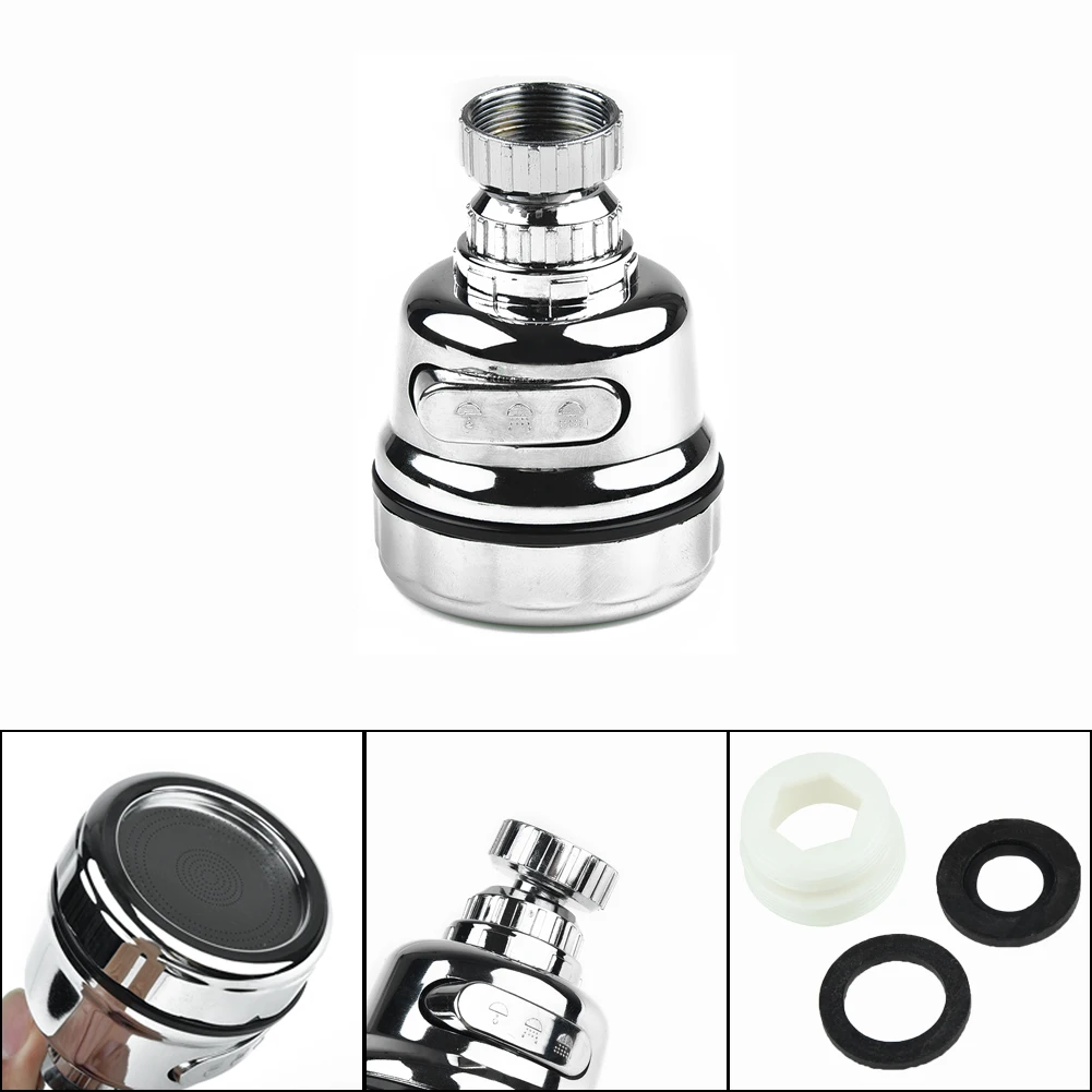 360 Degree Swivel Kitchen Faucet Aerator Adjustable 3 Mode Sprayer Filter Movable Kitchen Tap Head Water Saving Nozzle Sprayer