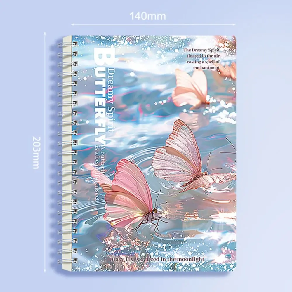 High Quality A5 Spiral Notebooks Perforated Pages Color Notepad Horizontal Line Inner Pages Diary Book Gift