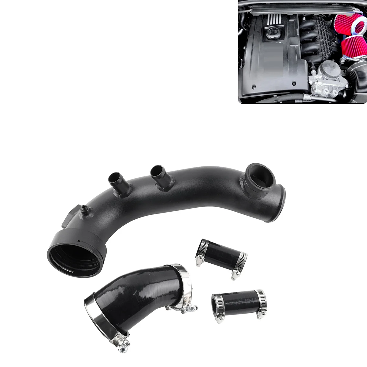 Car Turbo Charge Pipe Silicone Boot Air Intake Upgrade Kit for BMW N54 E88 E90 E92 135I M2 M235I 335I 435I N55 F20