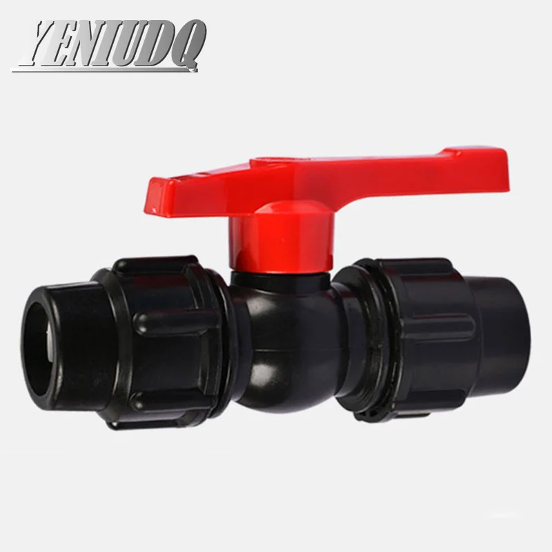 Tap Water Irrigation 20/25/32/40/50/63mm Plastic Water Pipe Quick Valve Connector PE Tube Ball Valves Accessories