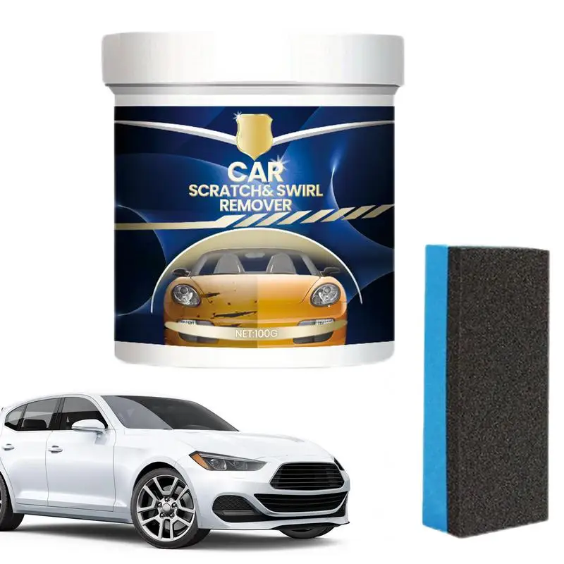 

Car Scratch Remover Paint Care Cream Car Wax Scratch And Swirl Remover Car Wax With Sponge For Repair Paint Scratches For car