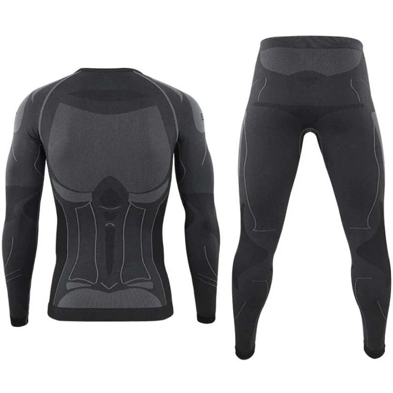 Seamless Tight Tactical Thermal Underwear Men Outdoor Sport Function Breathable Training Cycling Thermo Underwear 3XL Long Johns