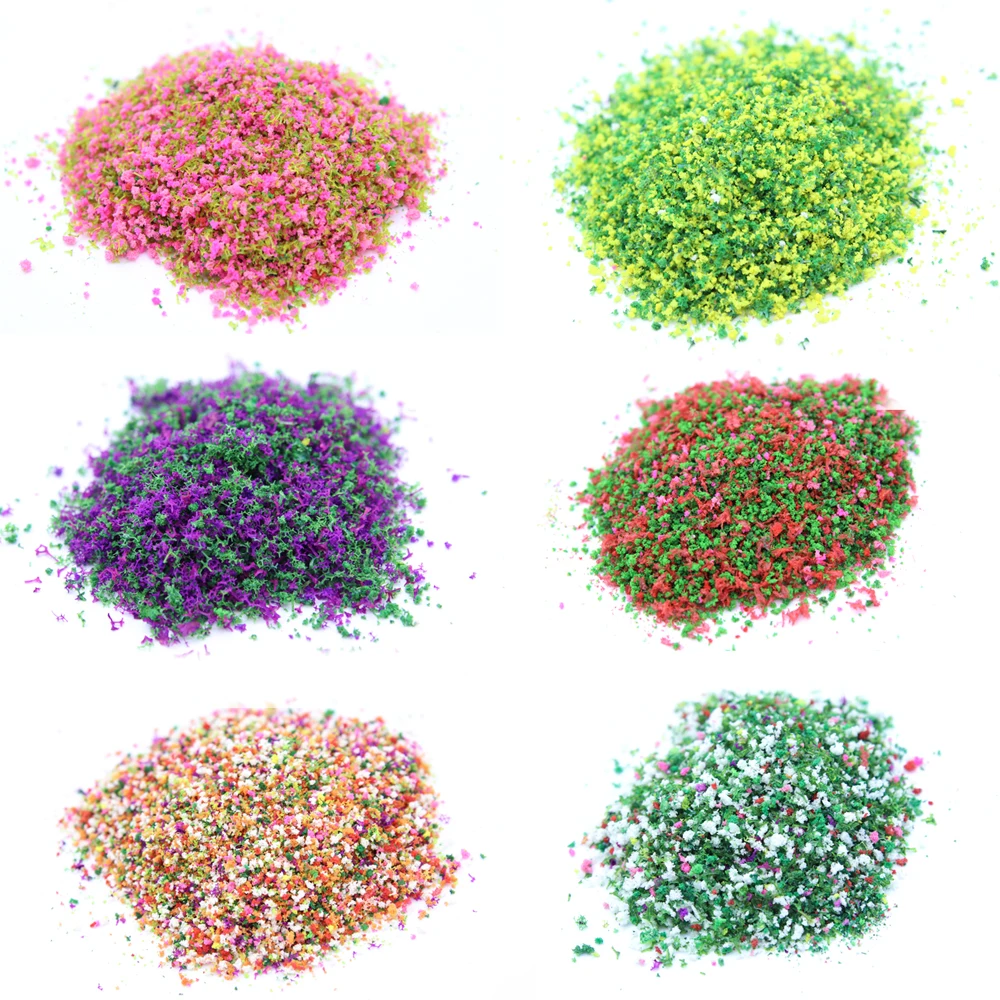 20g em miniatura colorido árvore em pó modelo árvores tufo para diy lowland arbusto edifício ferrovia jardim de fadas diorama kits