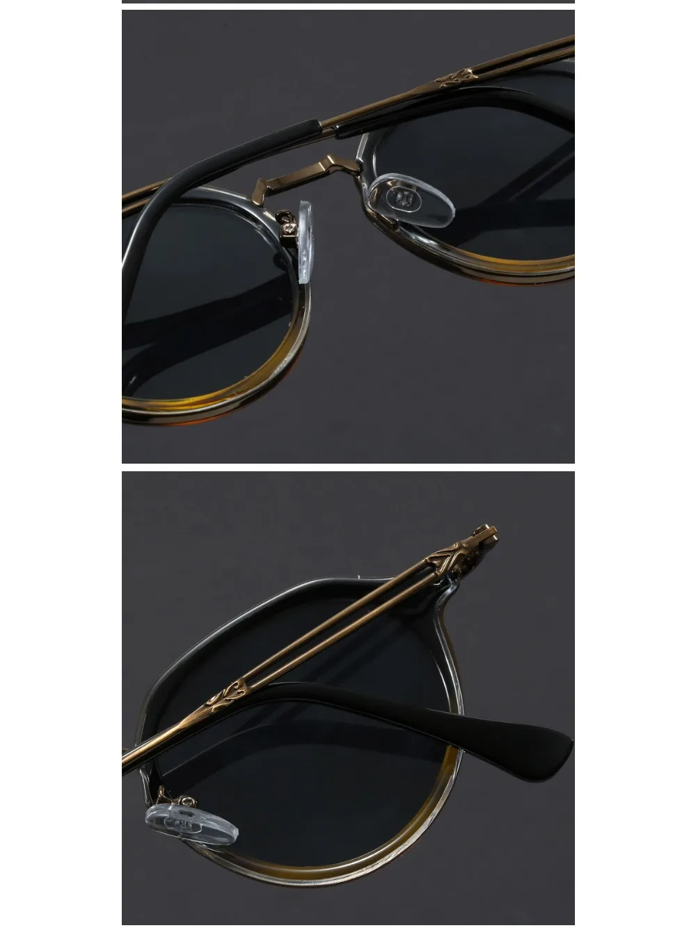 Schildkröten-Acetat-Metallbeinschirme, Rahmen, handgefertigt, oval, quadratisch, für Herren, klassisch, handgefertigt, Damenbrille mit hoher Qualität – Detail 3