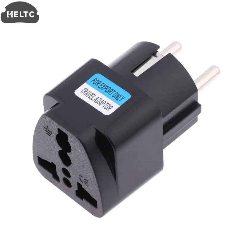 PC copper 2 In 1 Black Copper AU UK US To EU Universal Germany France Indonesia South Korea Russia Travel Plug Adapter Type E/F