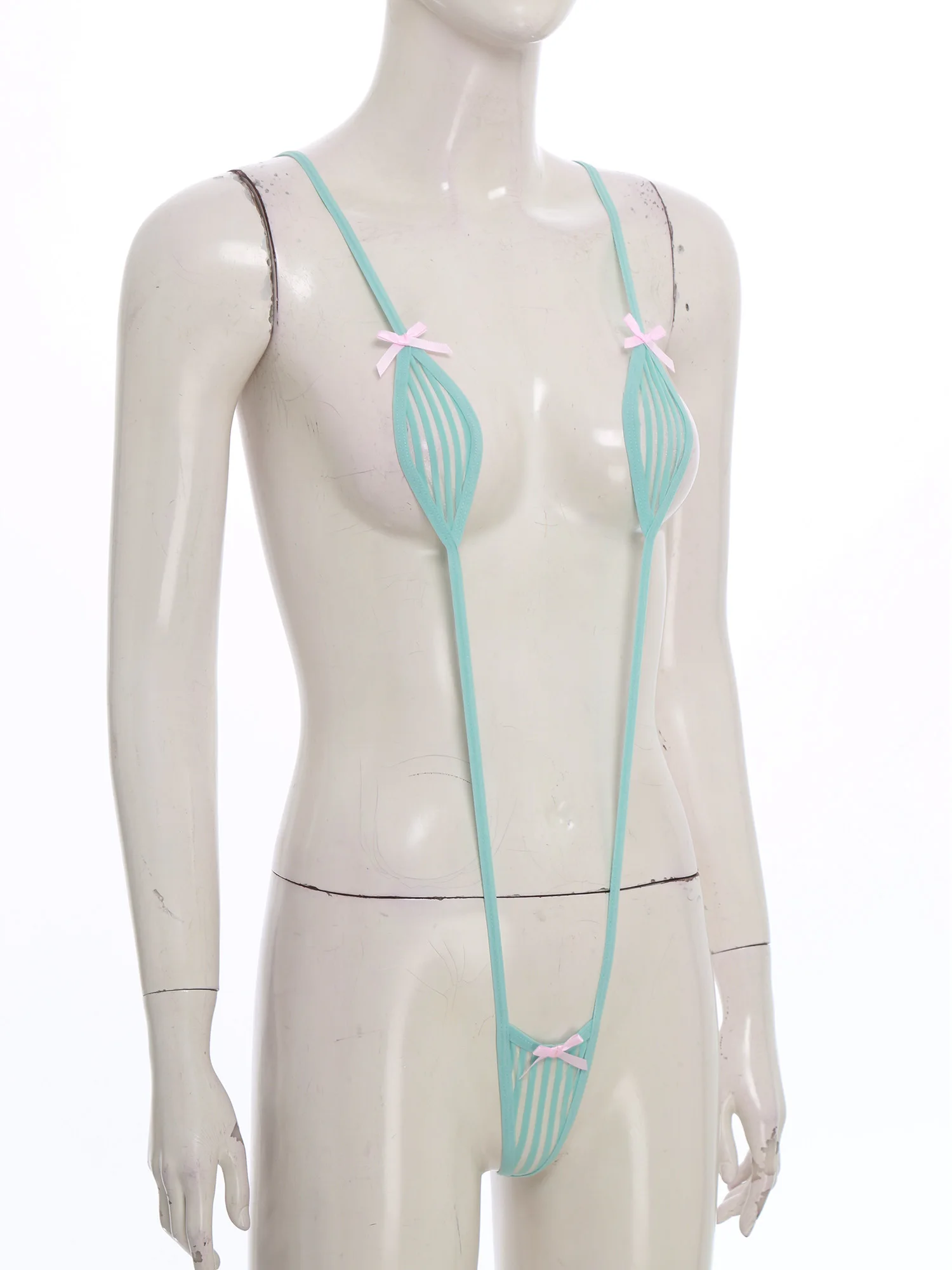 مثير المرأة حبال ملابس سباحة نسائية صغيرة ارتداءها ملابس السباحة Monokini ثوب سباحة مثير الرسن T-الظهر قابل للتعديل قطعة واحدة الملابس الداخلية ملابس نوم