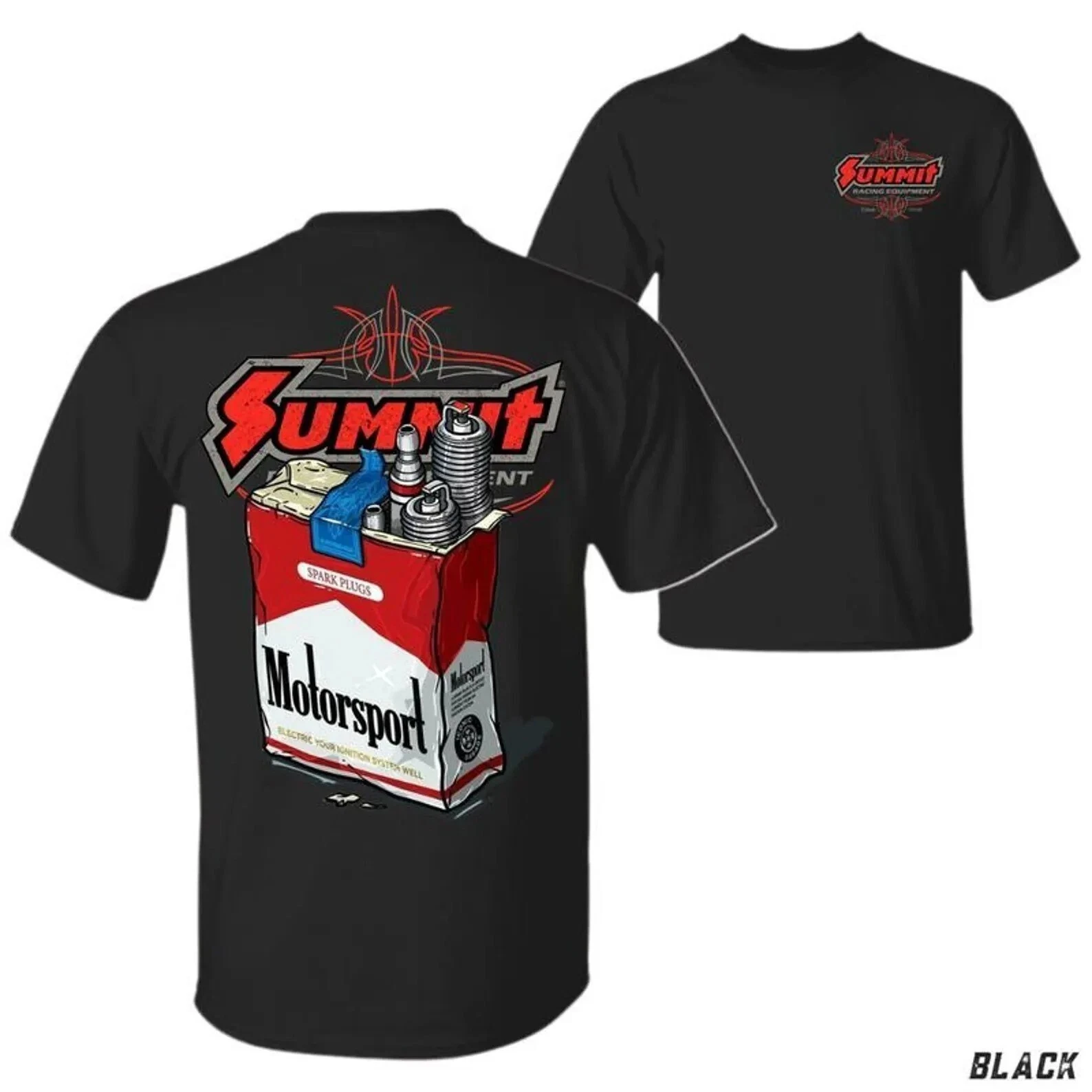 Camiseta Summit Racing Motorsport, regalos para fanáticos del amor del coche, camiseta clásica de dos lados, lujo de alta gama para hombres y mujeres, Top Y2k