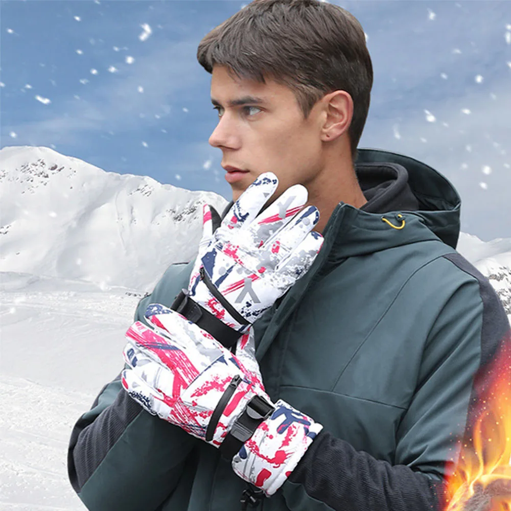 

HERCULES Ski Gloves Winter Snowboard Snowmobile Gloves Non-slip Touch Screen Waterproof Warm Snow Gloves Unisex