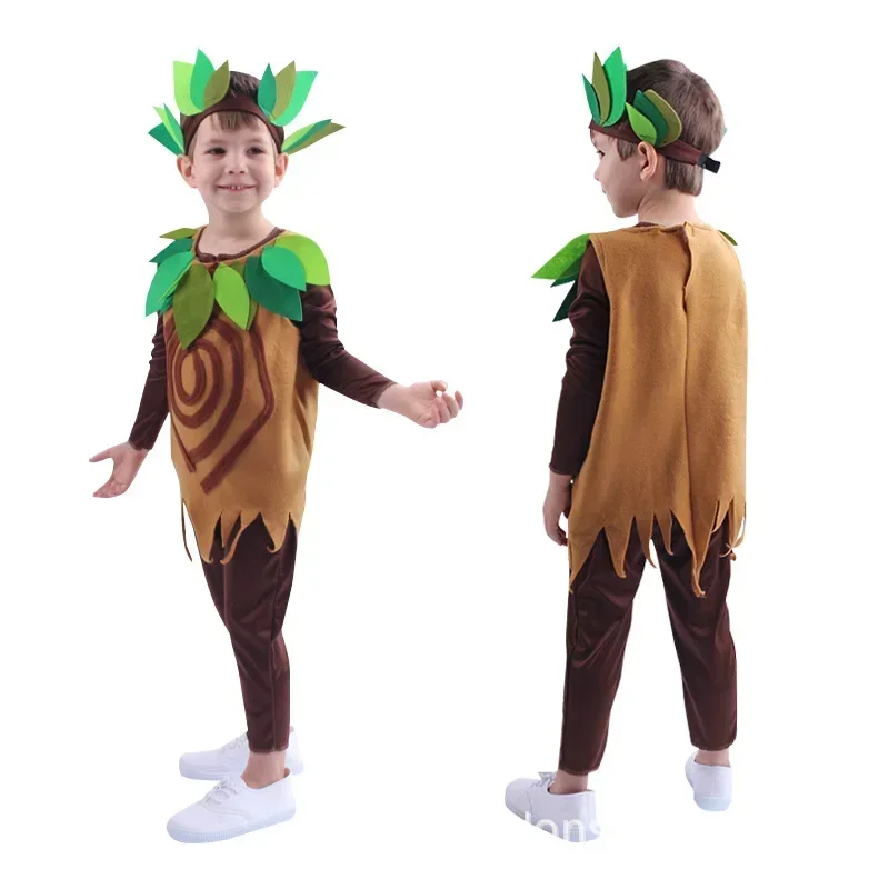 SN60 1 PC Children's Big Tree Drama Stage Role Performance Forest Elf Performance Cos Costume Anime Cosplay1&2