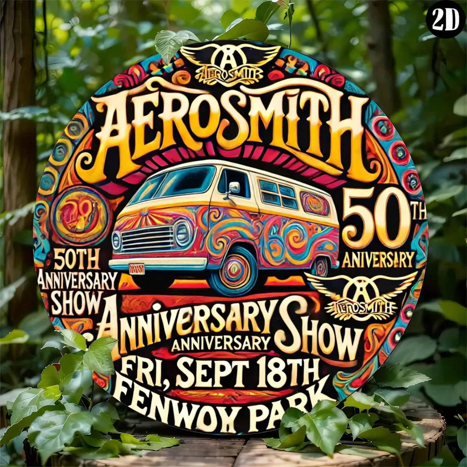 لافتة ألومنيوم للاحتفال بالذكرى الخمسين مقاس 8 × 8 بوصة - ديكور حائط متين، فكرة هدية فريدة للمنزل/المكتب/غرفة المعيشة/المطبخ #4