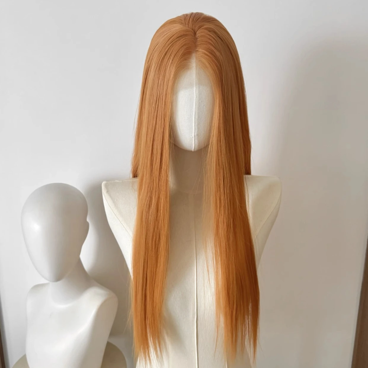 برتقالي فاتح HDLace شعر مستعار أمامي للنساء 26inch13*4 الدانتيل الجبهة الباروكات منخفضة التشبع خاص برتقالي الاصطناعية الدانتيل الباروكات ل تأثيري