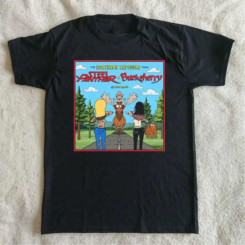 Steel Panther Band Buckcherry The Northern Exposure Tour T Shirt Full Size S 5XL