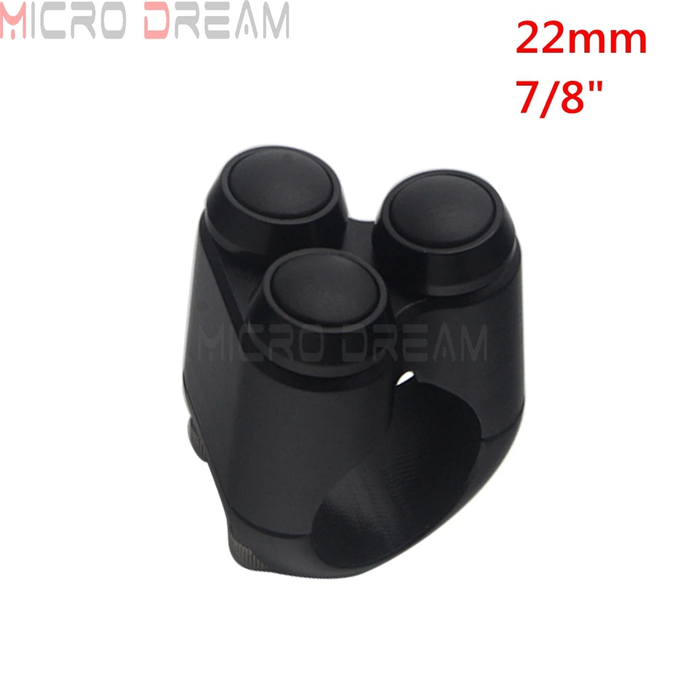 Dubbele Momentary Knoppen Motorfiets 7/8 "& 1" Stuur Schakelaar Motor Claxon Elektrische Start Kill Lamp licht AAN UIT