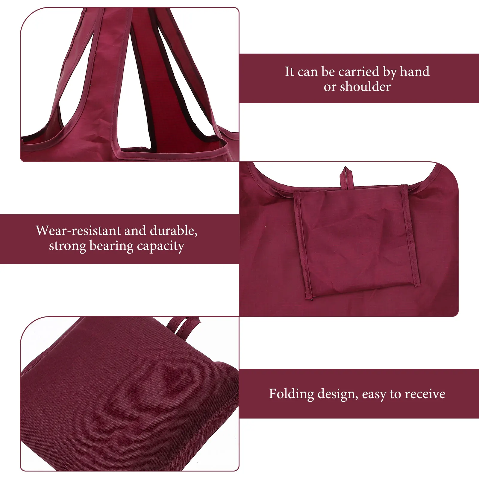 

Foldable Grocery Bag Reusable Large Capacity Shopping Tote Bag For Daily Outdoor Portable Storage Pouch Food Vegetable