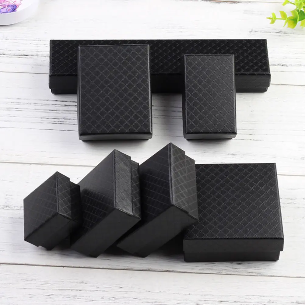 

6Pcs Jewelry Gift Box Small Empty Proposal Ring Box with Sponge Liner Elegant Storage Holder for Earrings