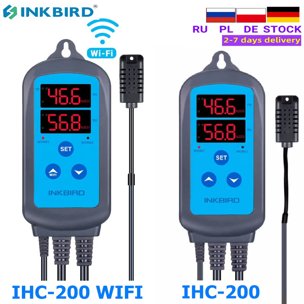 IHC-200 INKBIRD i 200 gniazdo ue i podłącz WiFi cyfrowy stopień opony twardej regulator wilgotności nawilżacz nawilżający