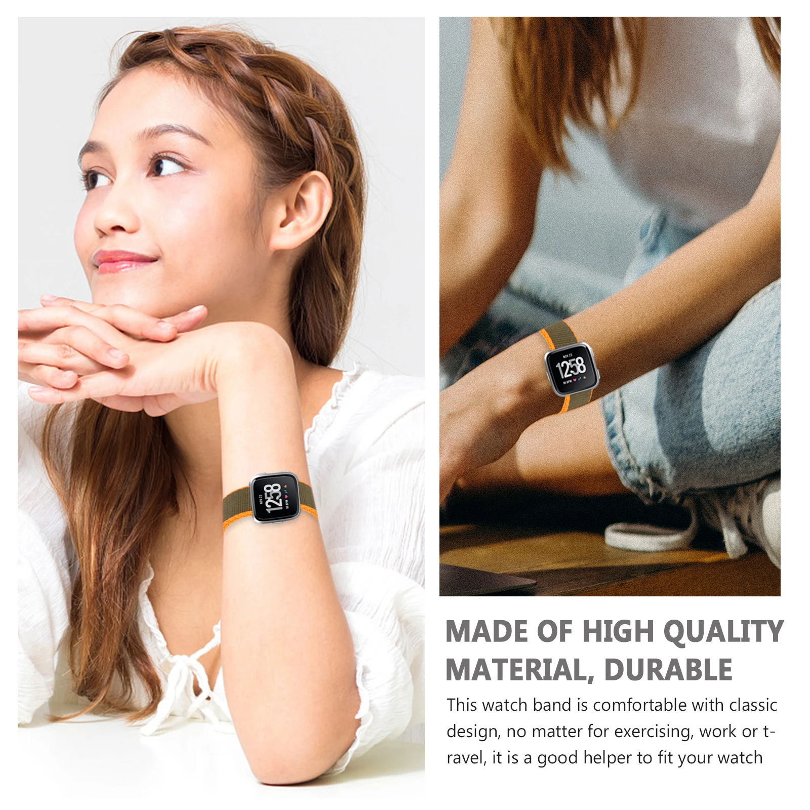 

Nylon Watch Durable Classic Strap Sweat Odor Resistance Comfortable Durable Watchb Universal Watchb s Waterproof Bracelet