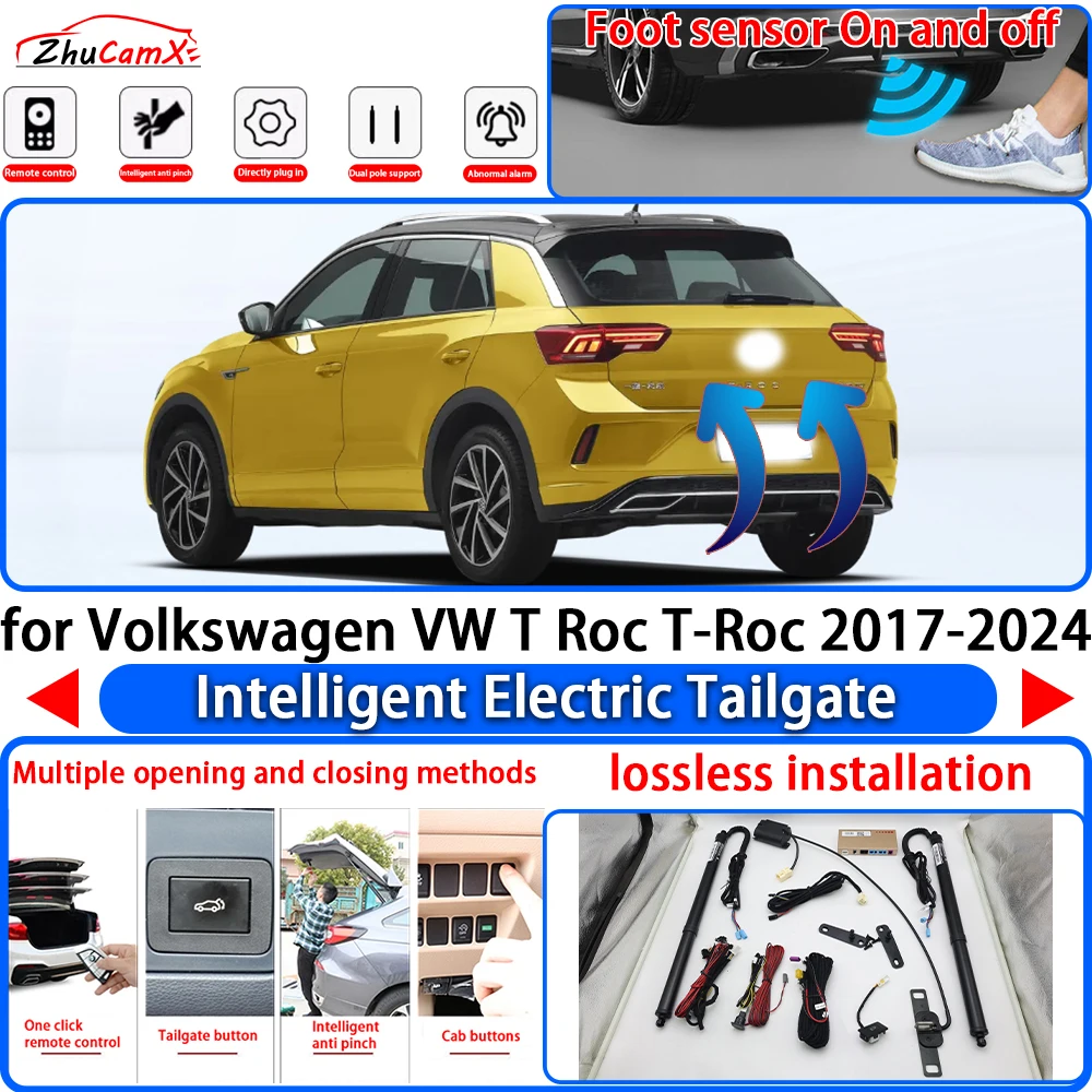 for Volkswagen VW T Roc T-Roc 2017-2024 Power Liftgate Trunk Electric Suction Tailgate Intelligent Tail Gate Lift Strut System