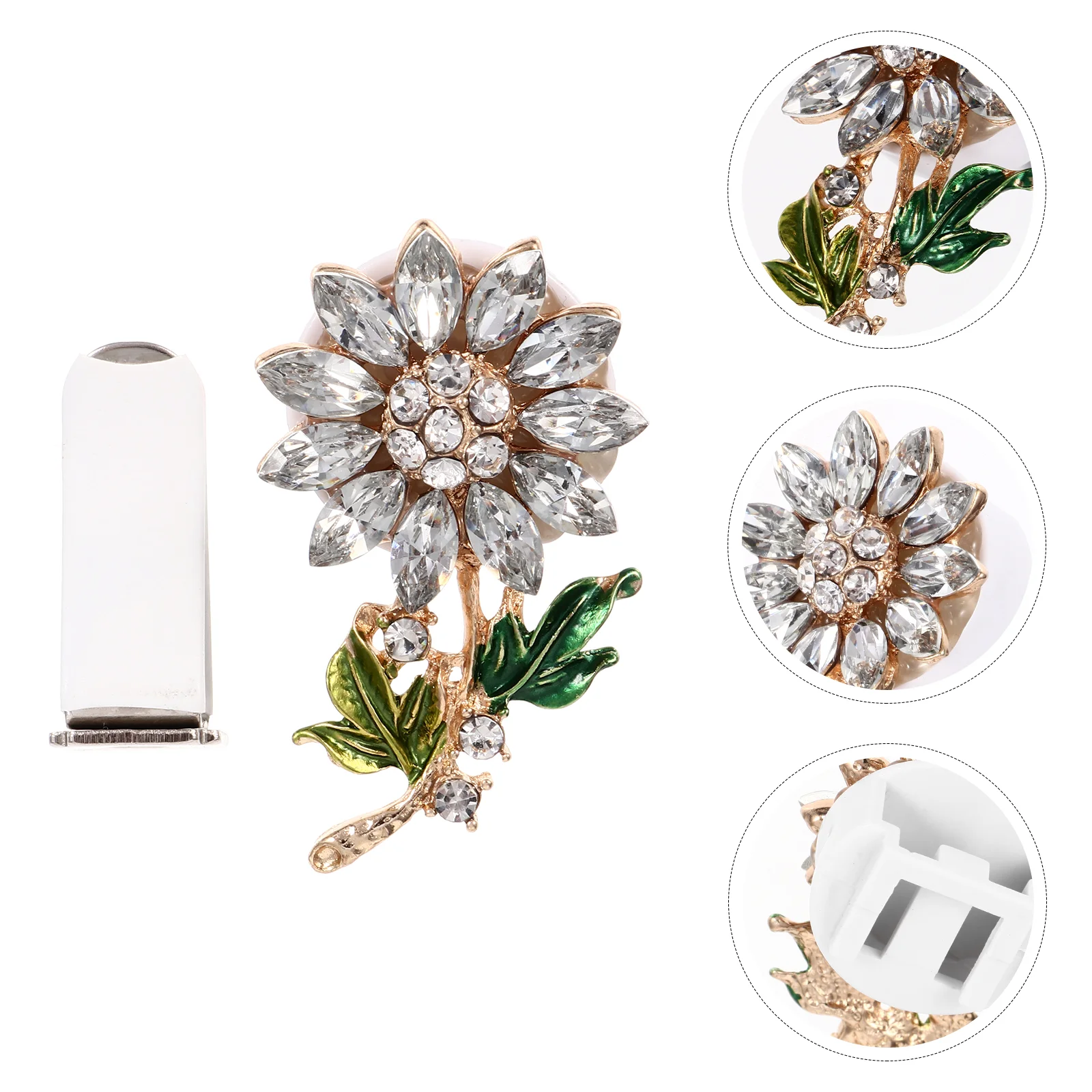 Aromatherapy Clip Car Perfume Decor Auto Interior Decoration Air Conditioner Crystal Sunflower Zinc Alloy Adornment