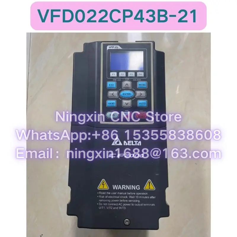 Used VFD022CP43B-21 Inverter Functional test OK Fast delivery